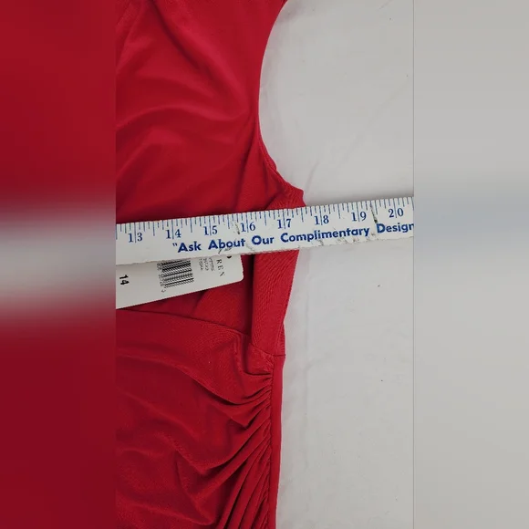 LAUREN BY RALPH LAUREN ESSENTIALS KNEE LENGTH SLEEVELESS COCKTAIL DRESS, SIZE 14 - Picture 9 of 9